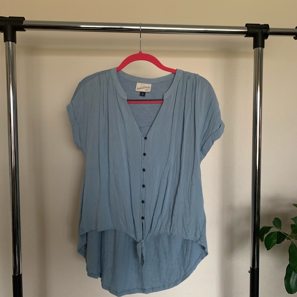 Blue short sleeve tunic